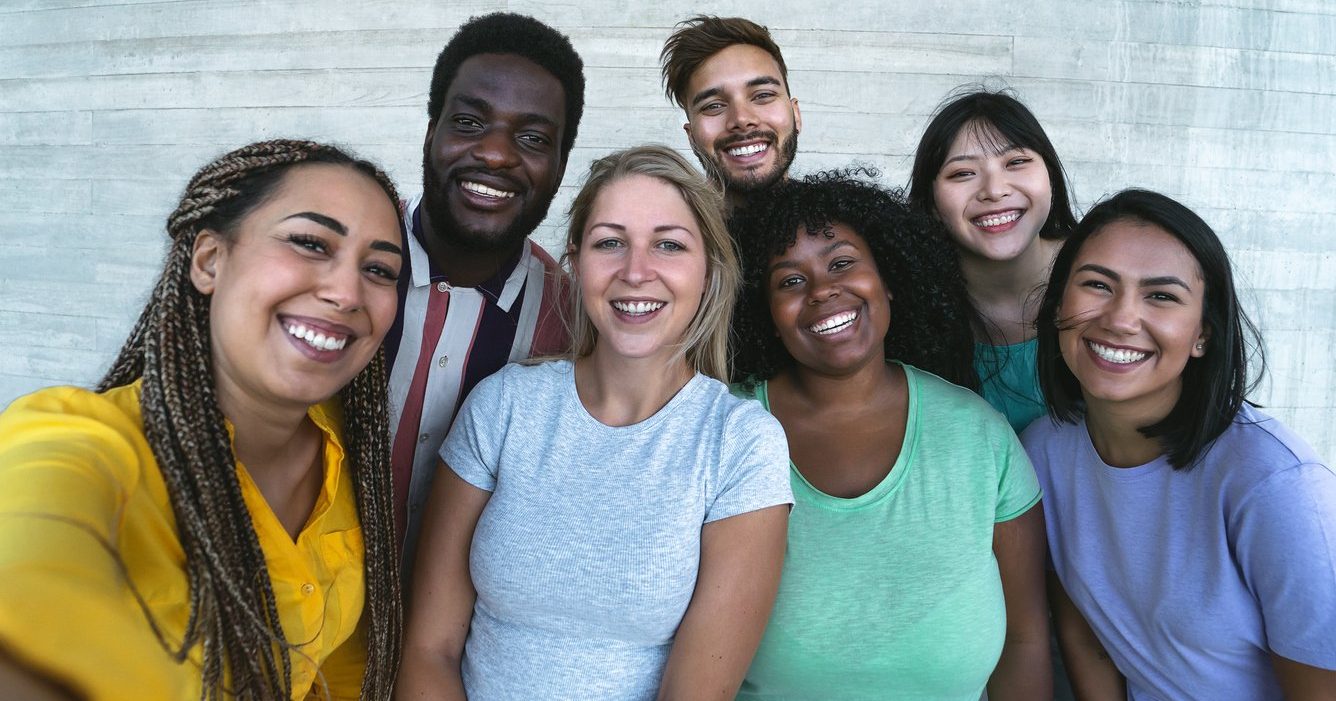 people having fun together